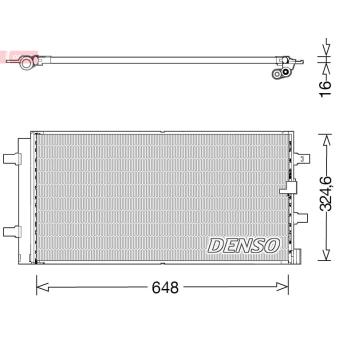 Condenseur, climatisation DENSO DCN02044