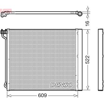 Condenseur, climatisation DENSO DCN05034