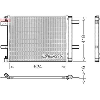 Condenseur, climatisation DENSO DCN07062