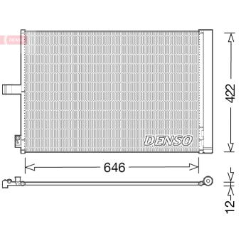 Condenseur, climatisation DENSO DCN17027