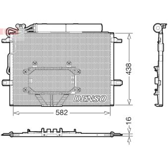Condenseur, climatisation DENSO DCN17065