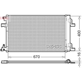 Condenseur, climatisation DENSO DCN20002