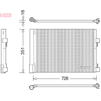 Condenseur, climatisation DENSO DCN23032