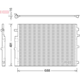 Condenseur, climatisation DENSO DCN23050