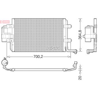 Condenseur, climatisation DENSO DCN32021