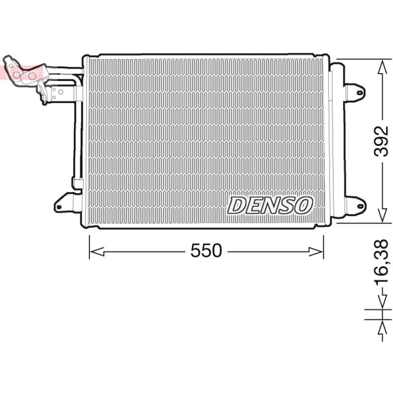 Condenseur, climatisation DENSO DCN32032 - Visuel 1