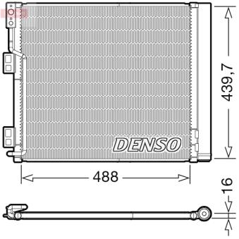 Condenseur, climatisation DENSO DCN46028
