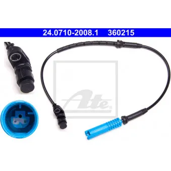 Capteur, vitesse de roue ATE 24.0710-2008.1