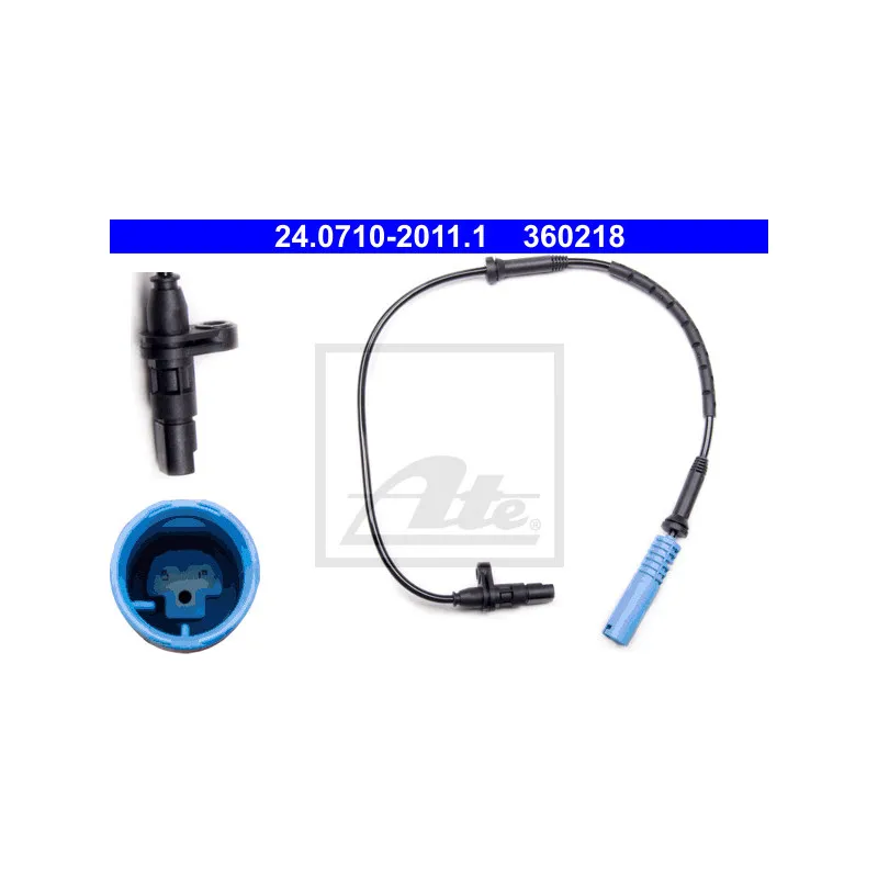 Capteur, vitesse de roue ATE 24.0710-2011.1