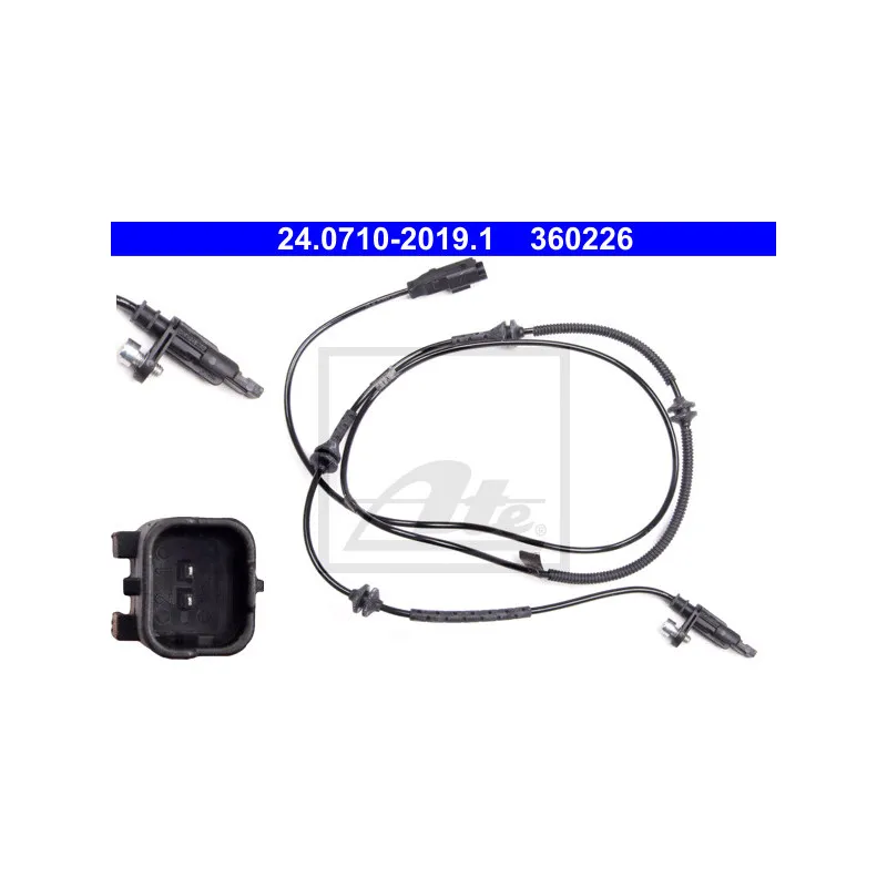 Capteur, vitesse de roue ATE 24.0710-2019.1