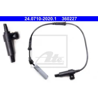 Capteur, vitesse de roue ATE 24.0710-2020.1