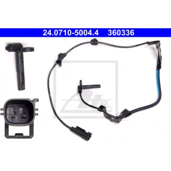 Capteur, vitesse de roue ATE 24.0710-5004.4
