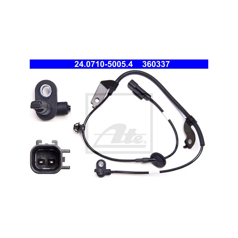 Capteur, vitesse de roue ATE 24.0710-5005.4