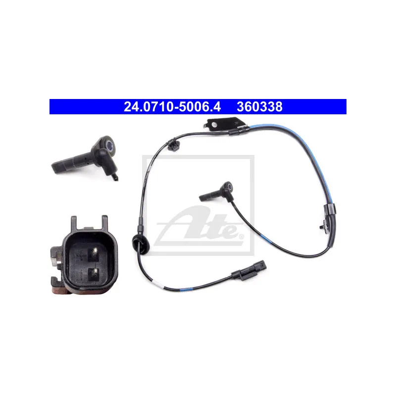 Capteur, vitesse de roue ATE 24.0710-5006.4