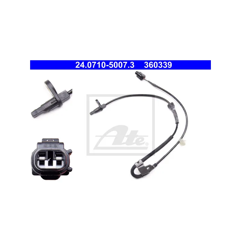 Capteur, vitesse de roue ATE 24.0710-5007.3