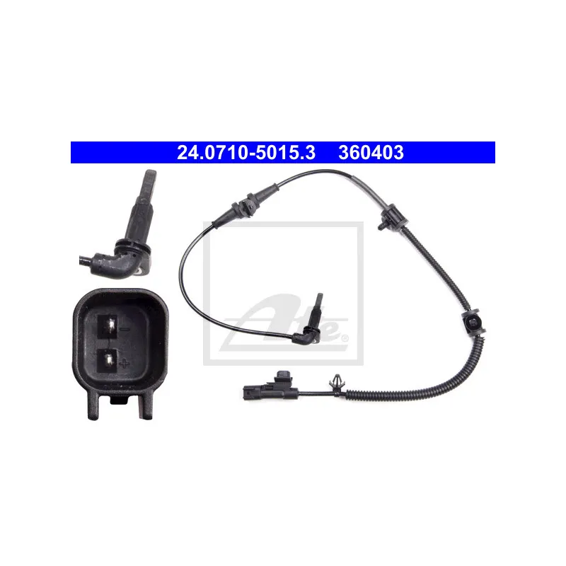 Capteur, vitesse de roue ATE 24.0710-5015.3