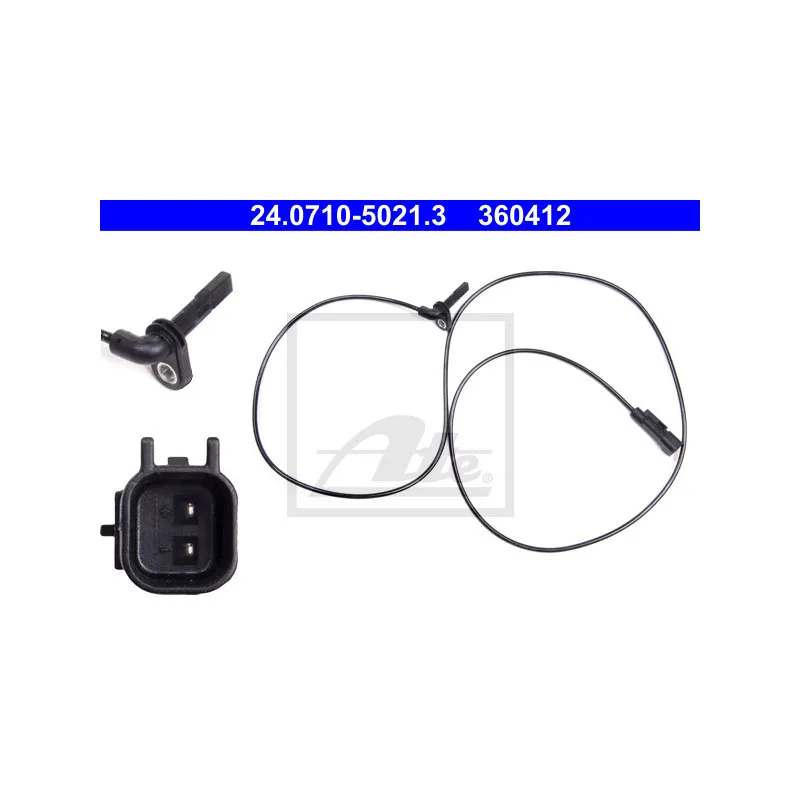 Capteur, vitesse de roue ATE 24.0710-5021.3