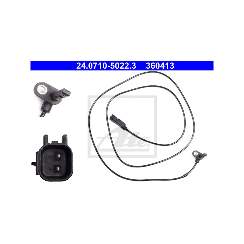 Capteur, vitesse de roue ATE 24.0710-5022.3