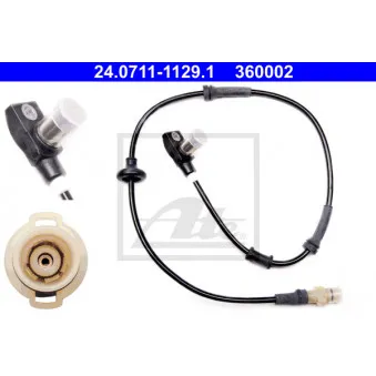 Capteur, vitesse de roue ATE 24.0711-1129.1