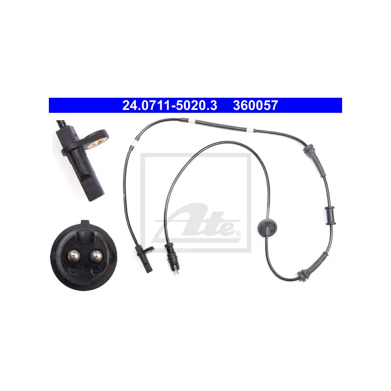 Capteur, vitesse de roue ATE 24.0711-5020.3