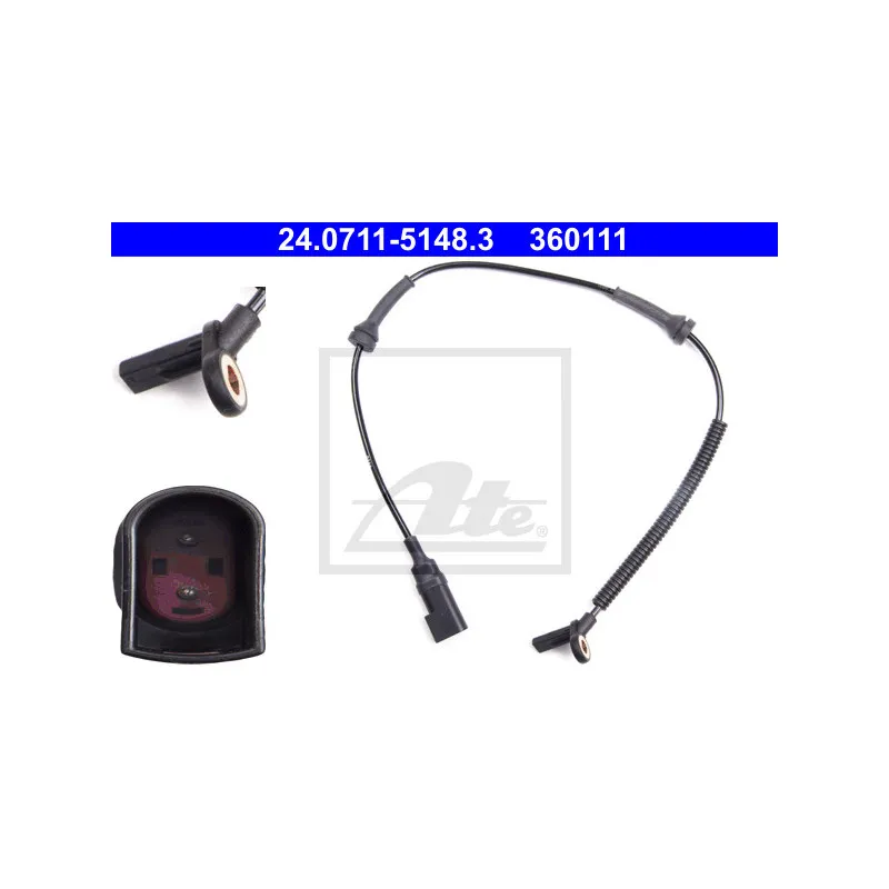 Capteur, vitesse de roue ATE 24.0711-5148.3