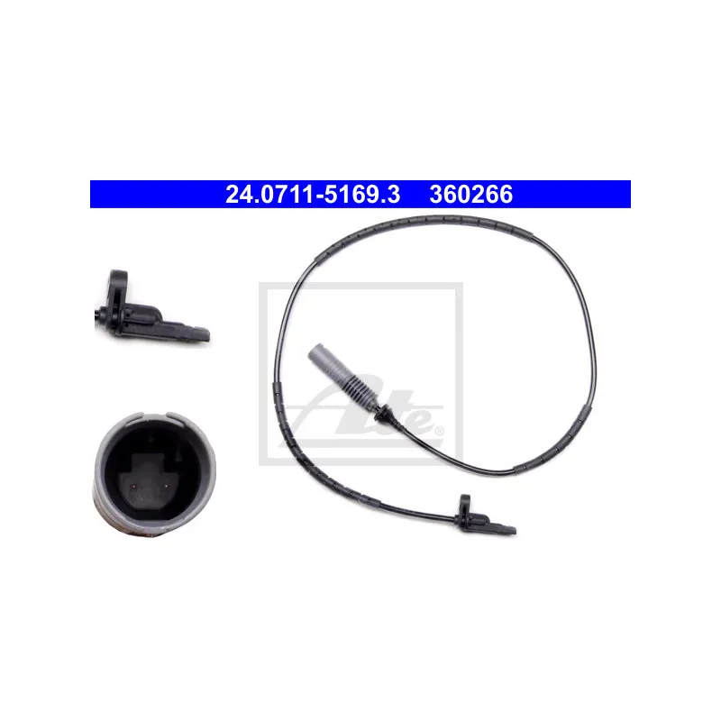 Capteur, vitesse de roue ATE 24.0711-5169.3