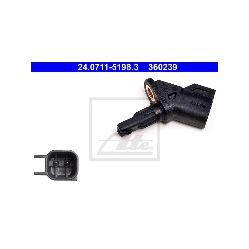 Capteur, vitesse de roue ATE 24.0711-5198.3