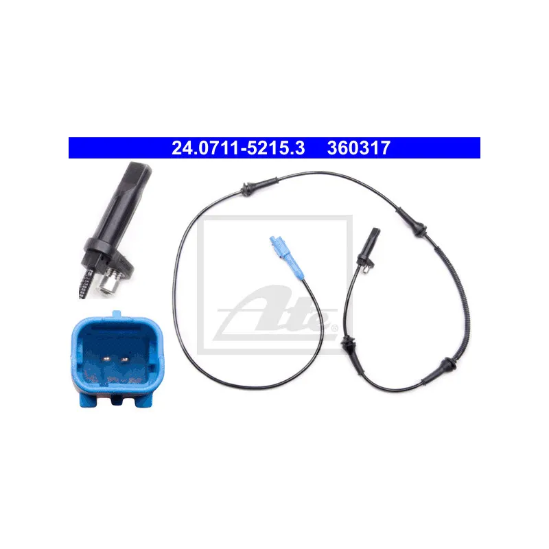 Capteur, vitesse de roue ATE 24.0711-5215.3