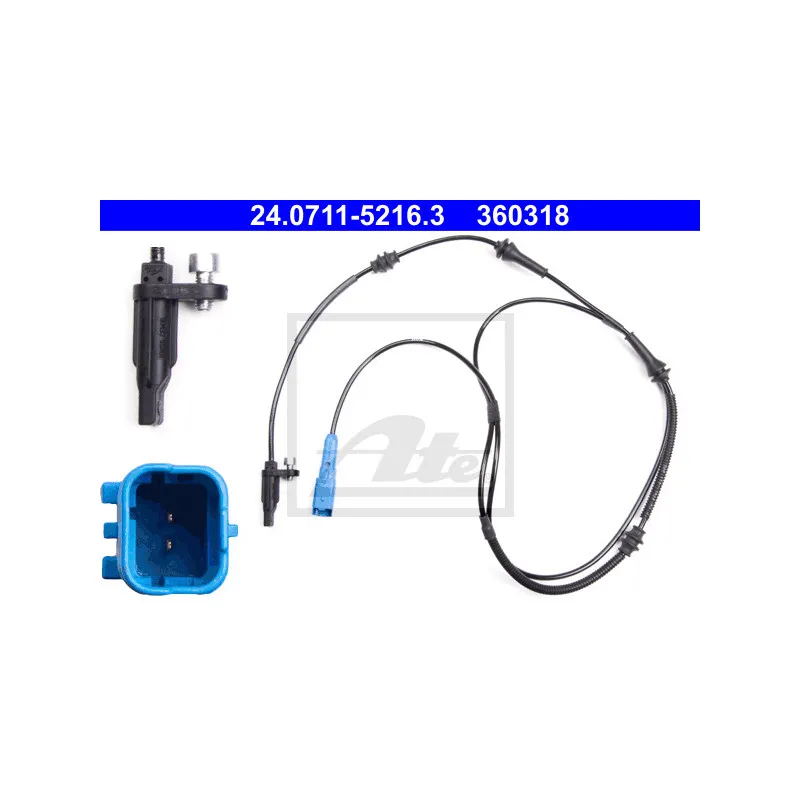 Capteur, vitesse de roue ATE 24.0711-5216.3