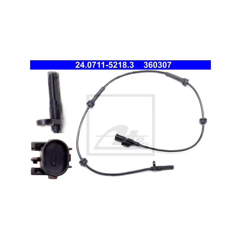 Capteur, vitesse de roue ATE 24.0711-5218.3