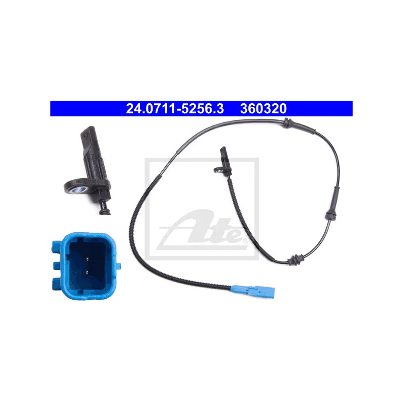 Capteur, vitesse de roue ATE 24.0711-5256.3