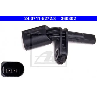 Capteur, vitesse de roue ATE 24.0711-5272.3