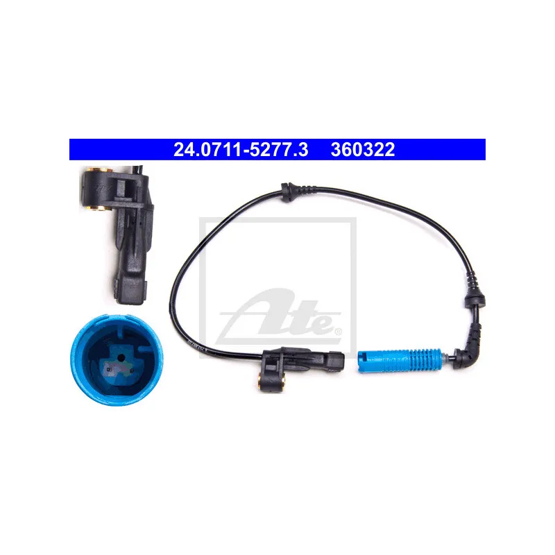 Capteur, vitesse de roue ATE 24.0711-5277.3