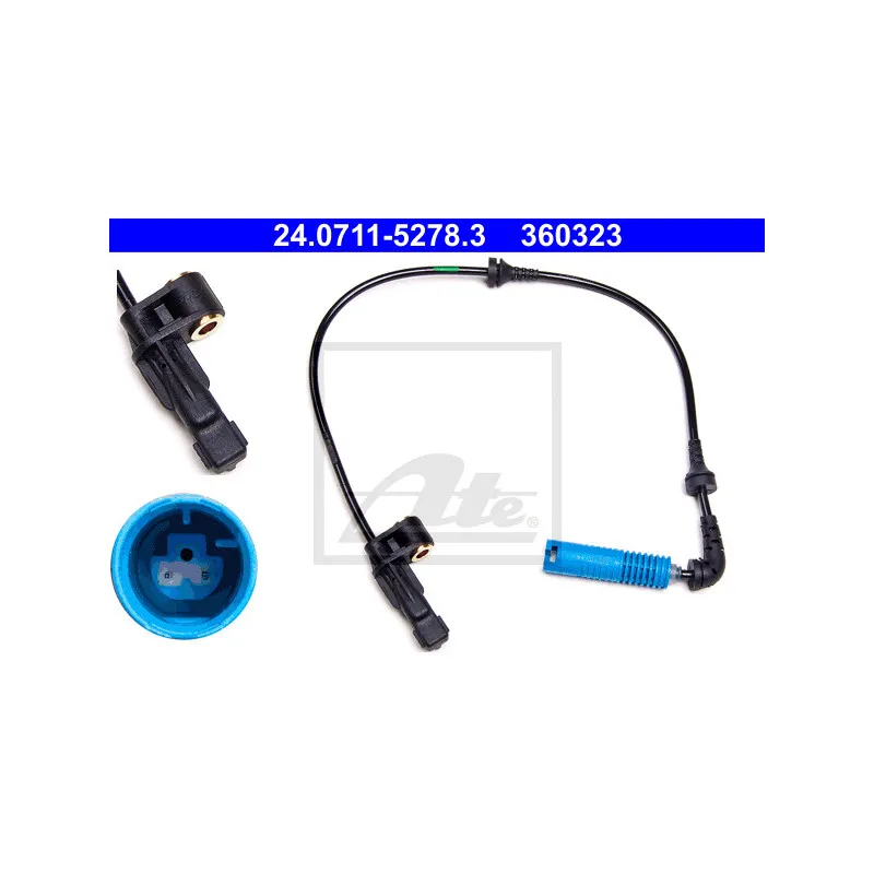 Capteur, vitesse de roue ATE 24.0711-5278.3