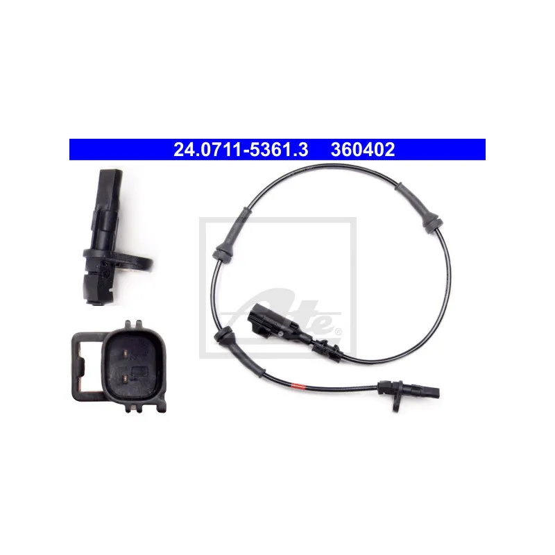 Capteur, vitesse de roue ATE 24.0711-5361.3