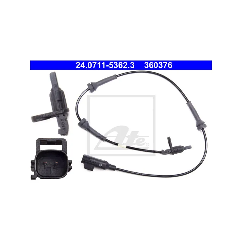 Capteur, vitesse de roue ATE 24.0711-5362.3