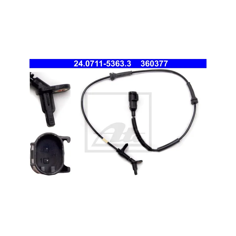 Capteur, vitesse de roue ATE 24.0711-5363.3