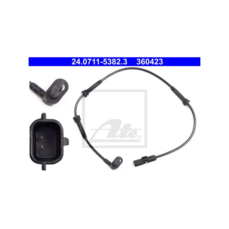 Capteur, vitesse de roue ATE 24.0711-5382.3