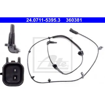 Capteur, vitesse de roue ATE 24.0711-5395.3