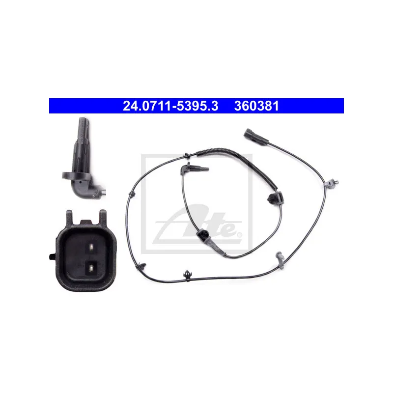 Capteur, vitesse de roue ATE 24.0711-5395.3