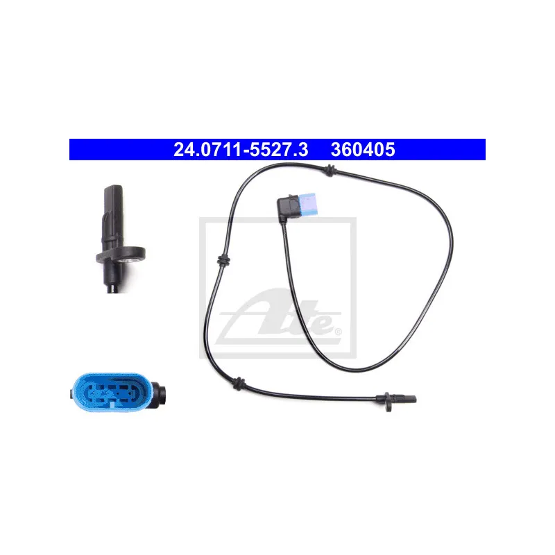 Capteur, vitesse de roue ATE 24.0711-5527.3