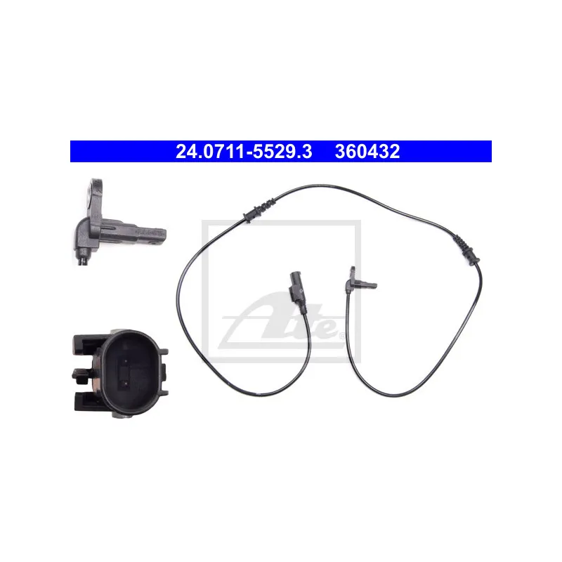 Capteur, vitesse de roue ATE 24.0711-5529.3