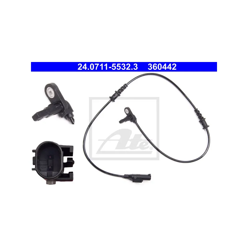 Capteur, vitesse de roue ATE 24.0711-5532.3