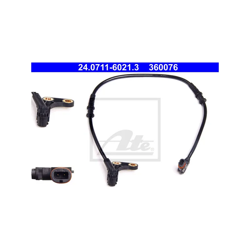 Capteur, vitesse de roue ATE 24.0711-6021.3