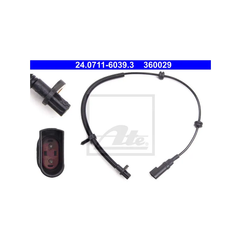 Capteur, vitesse de roue ATE 24.0711-6039.3