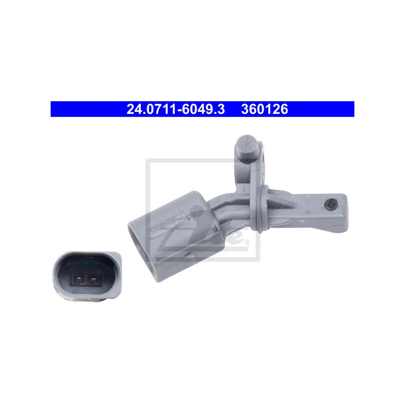 Capteur, vitesse de roue ATE 24.0711-6049.3