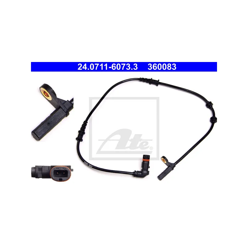 Capteur, vitesse de roue ATE 24.0711-6073.3