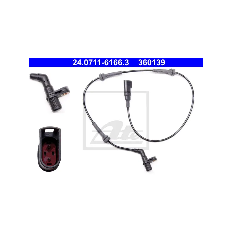 Capteur, vitesse de roue ATE 24.0711-6166.3