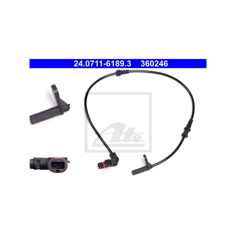 Capteur, vitesse de roue ATE 24.0711-6189.3