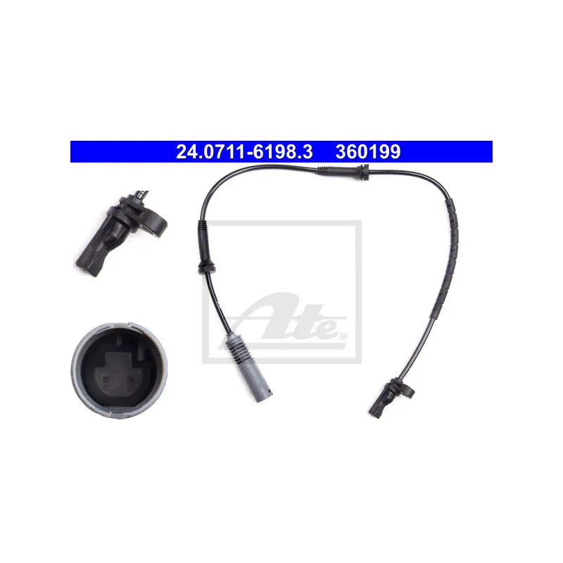 Capteur, vitesse de roue ATE 24.0711-6198.3